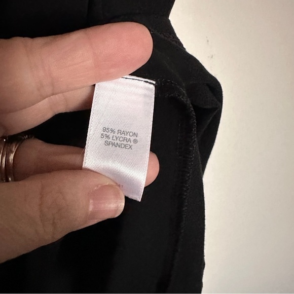 J. Jill Wearever Collection Essential 3/4 Sleeve T-Shirt Dress in Black XS - Picture 5 of 6